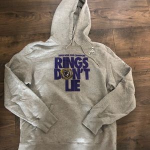 FINAL SALE BEFORE DONATING ravens super bowl 47 nfl team hoodie size large